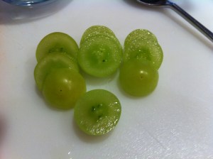 Sliced Grape Garnish